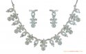White Gold Necklace Set - Click here to buy online - 22,046 only..