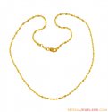 22K Fancy Balls Chain (16 inch) - Click here to buy online - 552 only..