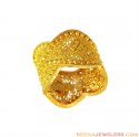 22K Gold Designer Ladies Wide Band - Click here to buy online - 456 only..