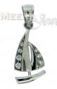 18K White Gold Fancy Pendant - Click here to buy online - 373 only..