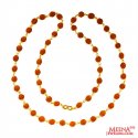 22 Kt Gold Rudraksh Mala 24In - Click here to buy online - 1,905 only..