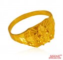 Lord Ganesh Mens Ring 22k gold - Click here to buy online - 438 only..
