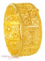 22K Gold Filigree Kada - Click here to buy online - 3,304 only..