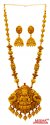 22 kt Antique Temple Necklace Set - Click here to buy online - 13,379 only..