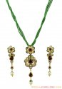 Click here to View - 22K Antique Kundan Pendant Set 