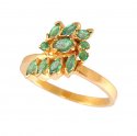 Gold Ring with Emerald - Click here to buy online - 221 only..