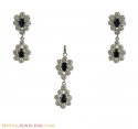 Click here to View - 22k White Gold Pendant Set 
