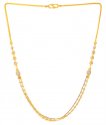 22KT Gold Fancy Layered Chain - Click here to buy online - 1,512 only..