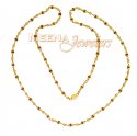 22K Gold Chain with Rudraksha - Click here to buy online - 636 only..