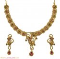 Click here to View - 22K Designer Polki Diamond Set 