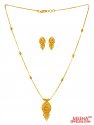 22K Gold Two Tone Necklace Set  - Click here to buy online - 1,344 only..