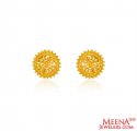 22kt Gold Round Earrings - Click here to buy online - 1,041 only..