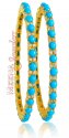 Click here to View - 22Kt Bangle with Turquoise 