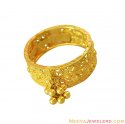 22K Fancy Filigree Gold Wide Band - Click here to buy online - 351 only..