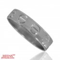 18Kt White Gold Designer Wedding Band - Click here to buy online - 296 only..