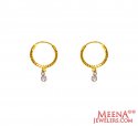 22 kt Gold Hoop Earrings - Click here to buy online - 166 only..