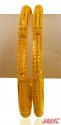 22k Gold bangles (2 pc) - Click here to buy online - 3,219 only..