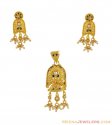 22Kt Gold Pendant Set - Click here to buy online - 767 only..
