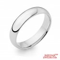 18 Kt White Gold Designer Wedding Band - Click here to buy online - 481 only..