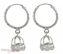Click here to View - 18Kt White Gold Hoops 