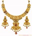 Antique Necklace Set 22K - Click here to buy online - 18,359 only..