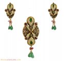22K Antique finished Pendant Set - Click here to buy online - 1,809 only..
