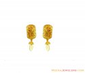 22K Fancy Earrings Frosty Finish