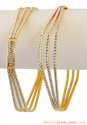 Click here to View - 22K Square Shape Two Tone Bangles 