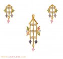 Gold Signity Pendant Set - Click here to buy online - 1,383 only..