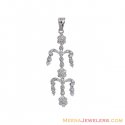 18K White Gold Fancy Pendant - Click here to buy online - 697 only..