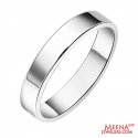 18 Kt White Gold Band - Click here to buy online - 504 only..