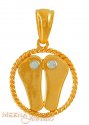 22kt gold Paduka - Click here to buy online - 480 only..