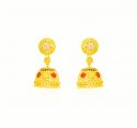 22kt Gold 3Tone Chandelier Earrings - Click here to buy online - 2,194 only..