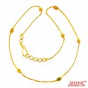 22K Gold Meena Balls Chain - Click here to buy online - 836 only..