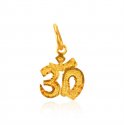 22Karat Yellow Gold Om Pendant - Click here to buy online - 138 only..
