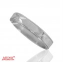 18Kt White Gold Designer Wedding Band - Click here to buy online - 581 only..