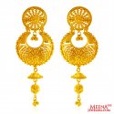 22k Gold Chand Bali Earrings - Click here to buy online - 1,984 only..
