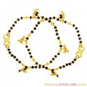 22k Black Beads Kids Mania(2 pcs) - Click here to buy online - 274 only..