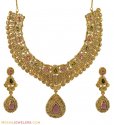 Click here to View - 22K Polki Diamond Multi Color Set 