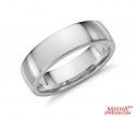 18K White Gold Mens Band - Click here to buy online - 478 only..