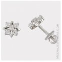 18Kt White Gold Earrings - Click here to buy online - 107 only..