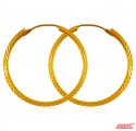 22k Gold Hoops - Click here to buy online - 533 only..