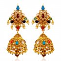 22kt Gold Jumki Earrings - Click here to buy online - 2,789 only..