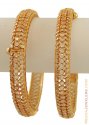 Gold Designer Polki Kadas - Click here to buy online - 3,796 only..