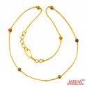 22K Gold Meenakari  Chain - Click here to buy online - 682 only..