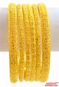 22Kyellow  Gold Bangles Set(6 pcs) - Click here to buy online - 7,883 only..