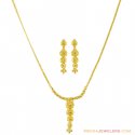 Click here to View - 22k Yellow Gold Necklace Set 