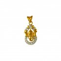 Ganesha Pendant with CZ - Click here to buy online - 367 only..