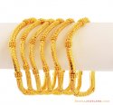 Click here to View - Gold Bangles Set(6 Pcs) 22K 