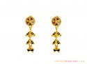 22K Fancy Meena Earrings Gold 